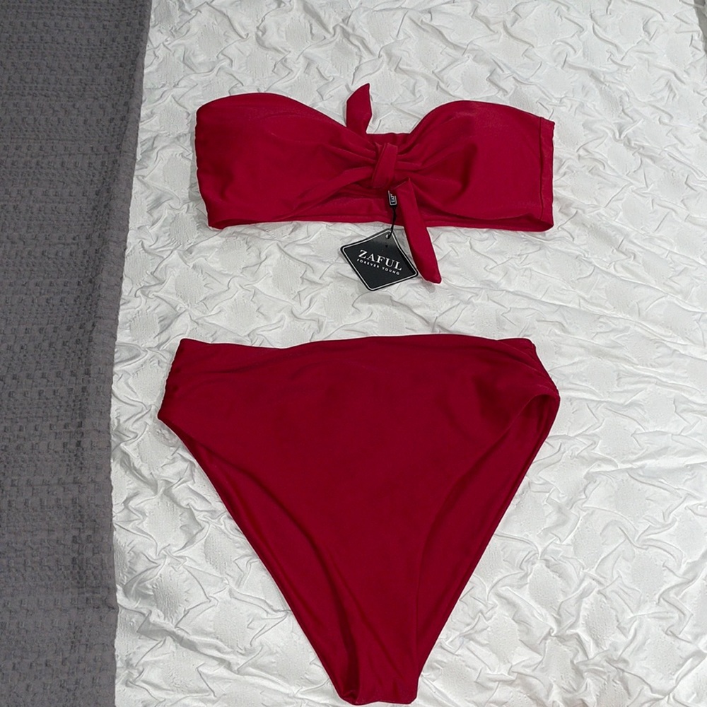 High wasted bathing suit